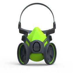 Polumaska od silikona za dva filtera