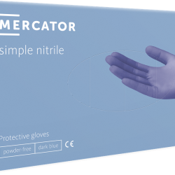 Jednokratne rukavice MERCATOR SIMPLE NITRIL plave bez pudera