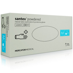 Rukavice jednokratne Latex s puderom SANTEX POWDERED vel. S