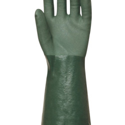 PVC rukavica 40 cm, zelena, vel. 9