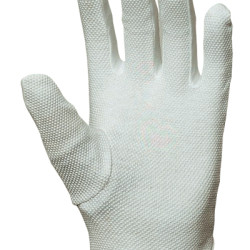Pamučna rukavica sa sitnim granulama, vel. 10